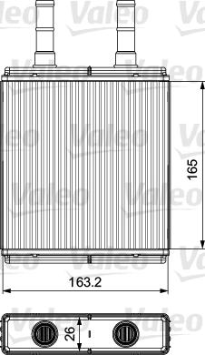 Valeo 812427 - Топлообменник, отопление на вътрешното пространство vvparts.bg