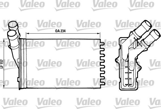 Valeo 812005 - Радиатор, охлаждане на двигателя vvparts.bg