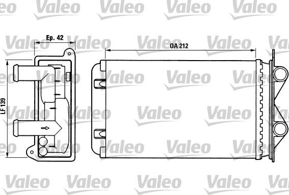 Valeo 812013 - Топлообменник, отопление на вътрешното пространство vvparts.bg