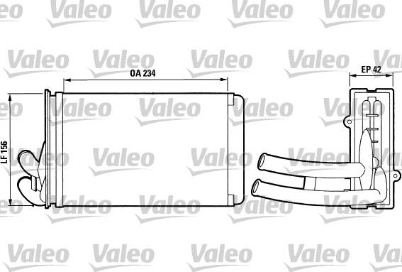 Valeo 812012 - Топлообменник, отопление на вътрешното пространство vvparts.bg
