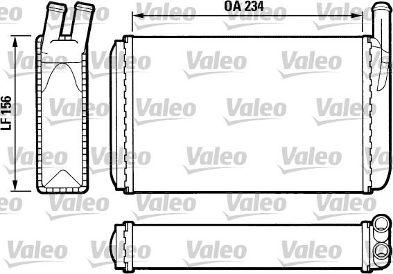 Valeo 812034 - Топлообменник, отопление на вътрешното пространство vvparts.bg