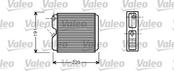 Valeo 812147 - Топлообменник, отопление на вътрешното пространство vvparts.bg