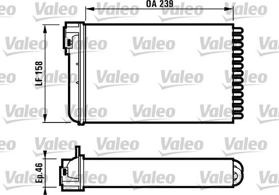 Valeo 812110 - Топлообменник, отопление на вътрешното пространство vvparts.bg