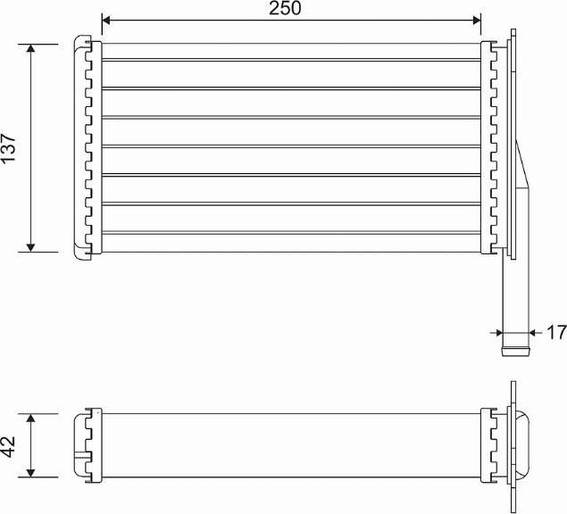 Valeo 812129 - Топлообменник, отопление на вътрешното пространство vvparts.bg