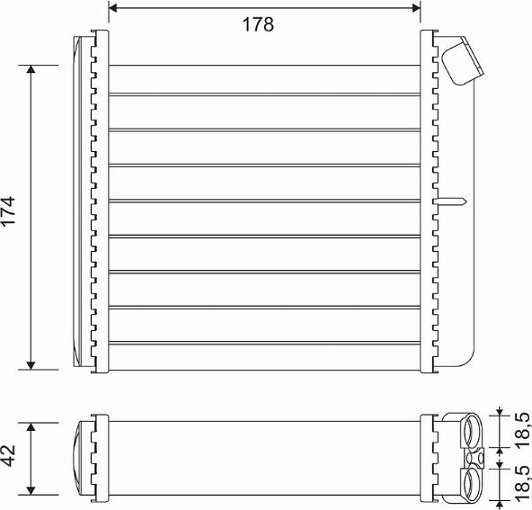 Valeo 812120 - Топлообменник, отопление на вътрешното пространство vvparts.bg