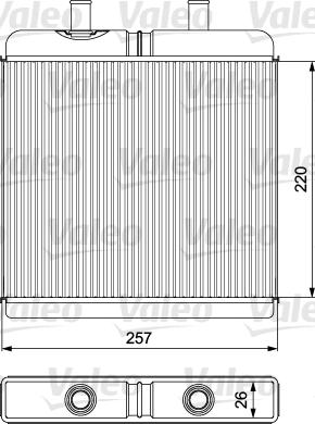 Valeo 812340 - Топлообменник, отопление на вътрешното пространство vvparts.bg