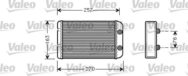 Valeo 812329 - Топлообменник, отопление на вътрешното пространство vvparts.bg