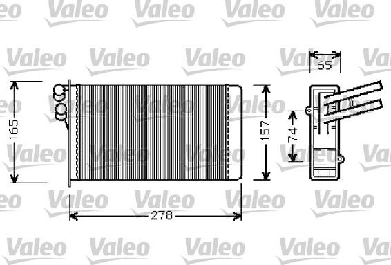 Valeo 812237 - Топлообменник, отопление на вътрешното пространство vvparts.bg