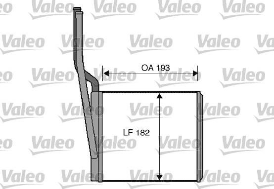 Valeo 812273 - Топлообменник, отопление на вътрешното пространство vvparts.bg