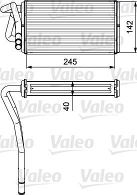 Valeo 812277 - Топлообменник, отопление на вътрешното пространство vvparts.bg