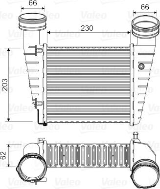 Valeo 817938 - Интеркулер (охладител за въздуха на турбината) vvparts.bg