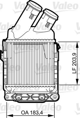 Valeo 817490 - Интеркулер (охладител за въздуха на турбината) vvparts.bg