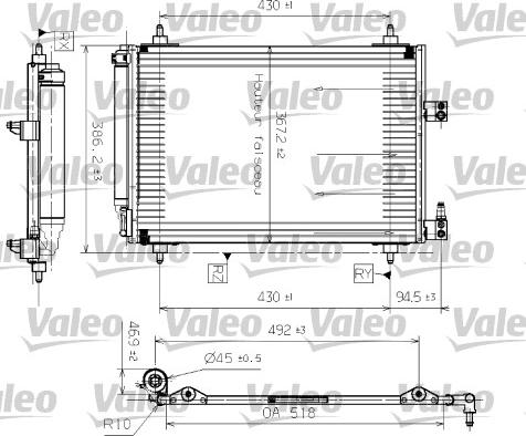 Valeo 817465 - Кондензатор, климатизация vvparts.bg