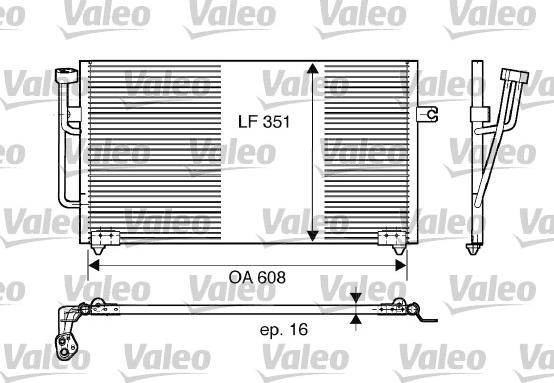 Valeo 817560 - Кондензатор, климатизация vvparts.bg