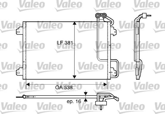 Valeo 817509 - Кондензатор, климатизация vvparts.bg