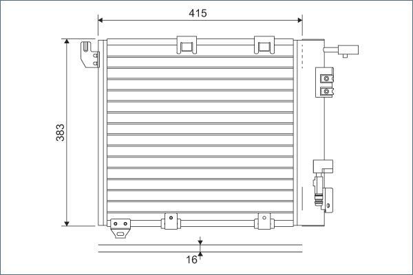 Valeo 817506 - Кондензатор, климатизация vvparts.bg