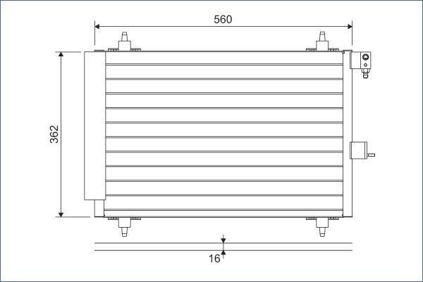 Valeo 817508 - Кондензатор, климатизация vvparts.bg