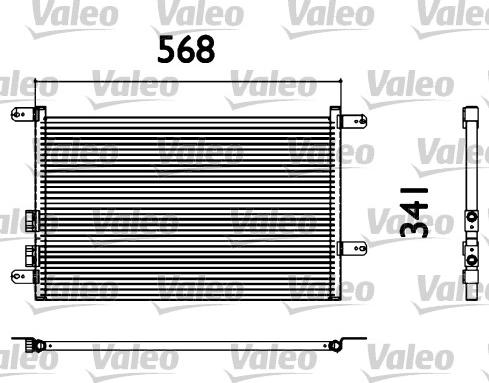 Valeo 817527 - Кондензатор, климатизация vvparts.bg