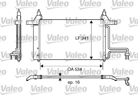 Valeo 817669 - Кондензатор, климатизация vvparts.bg