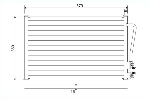 Valeo 817664 - Кондензатор, климатизация vvparts.bg