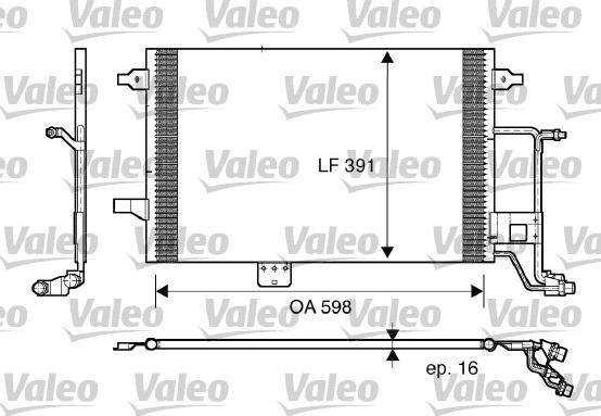 Valeo 817665 - Кондензатор, климатизация vvparts.bg