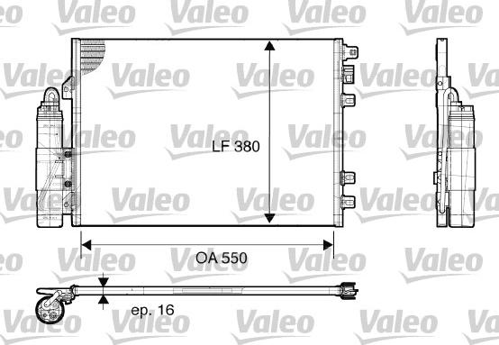Valeo 817661 - Кондензатор, климатизация vvparts.bg