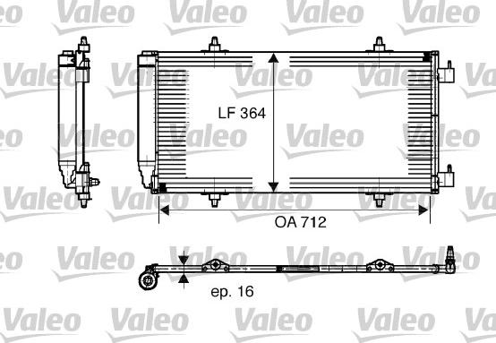 Valeo 817668 - Кондензатор, климатизация vvparts.bg