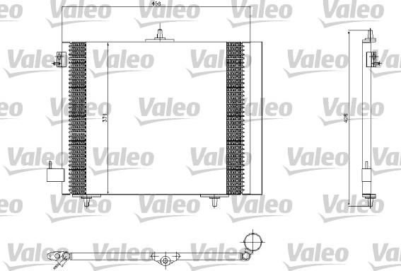 Valeo 817663 - Кондензатор, климатизация vvparts.bg