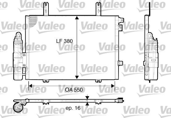 Valeo 817662 - Кондензатор, климатизация vvparts.bg