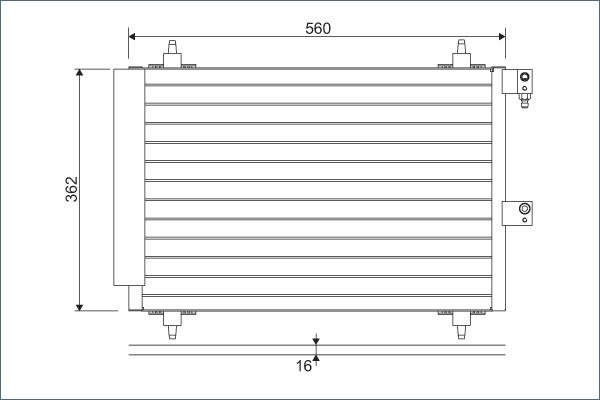 Valeo 817667 - Кондензатор, климатизация vvparts.bg