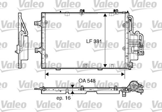 Valeo 817609 - Кондензатор, климатизация vvparts.bg