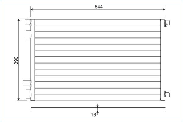 Valeo 817608 - Кондензатор, климатизация vvparts.bg