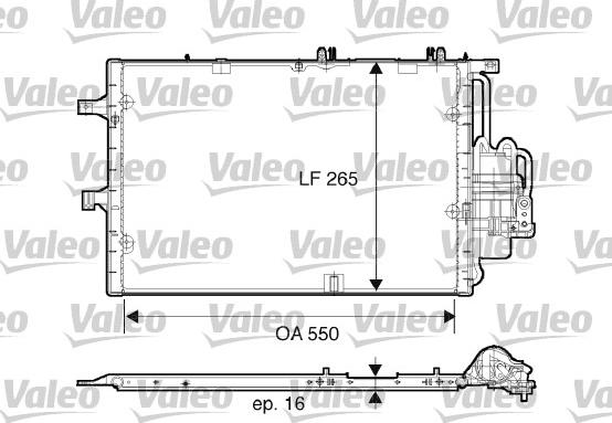 Valeo 817610 - Кондензатор, климатизация vvparts.bg