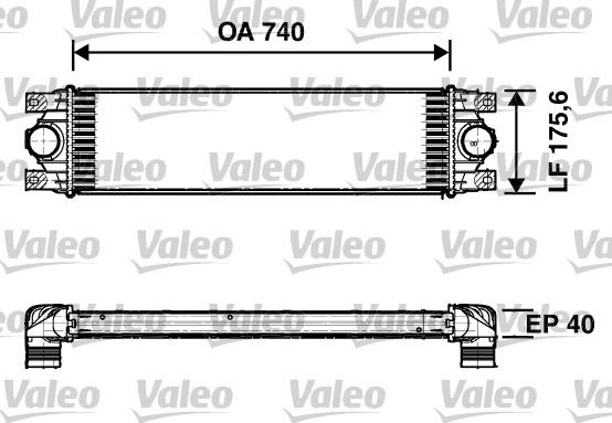 Valeo 817637 - Интеркулер (охладител за въздуха на турбината) vvparts.bg