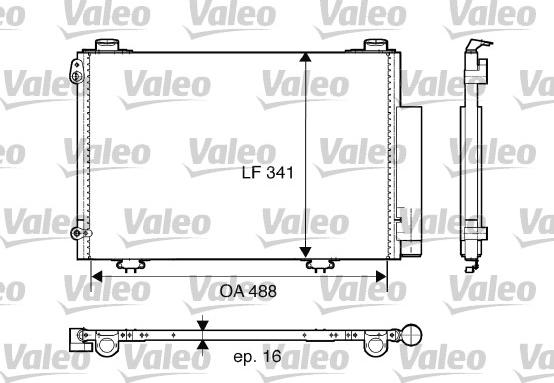 Valeo 817674 - Кондензатор, климатизация vvparts.bg