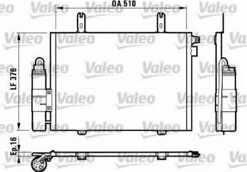 Valeo 817035 - Кондензатор, климатизация vvparts.bg