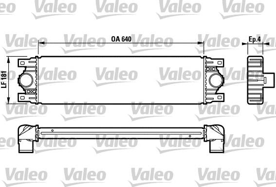 Valeo 817115 - Интеркулер (охладител за въздуха на турбината) vvparts.bg