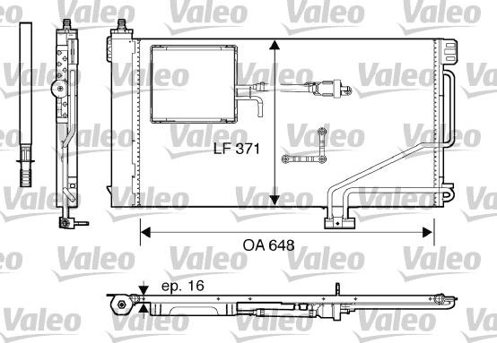 Valeo 817849 - Кондензатор, климатизация vvparts.bg