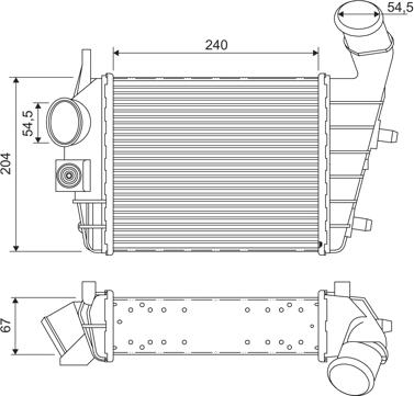 Valeo 817861 - Интеркулер (охладител за въздуха на турбината) vvparts.bg