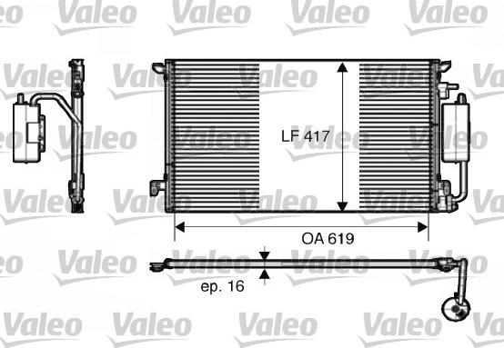 Valeo 817809 - Кондензатор, климатизация vvparts.bg
