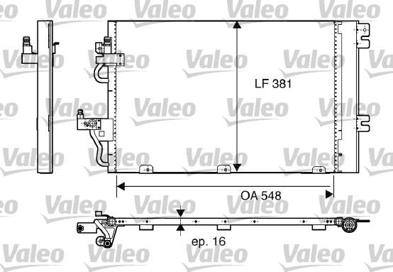 Valeo 817839 - Кондензатор, климатизация vvparts.bg