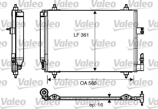 Valeo 817824 - Кондензатор, климатизация vvparts.bg