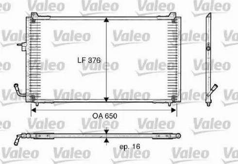 Valeo 817375 - Кондензатор, климатизация vvparts.bg