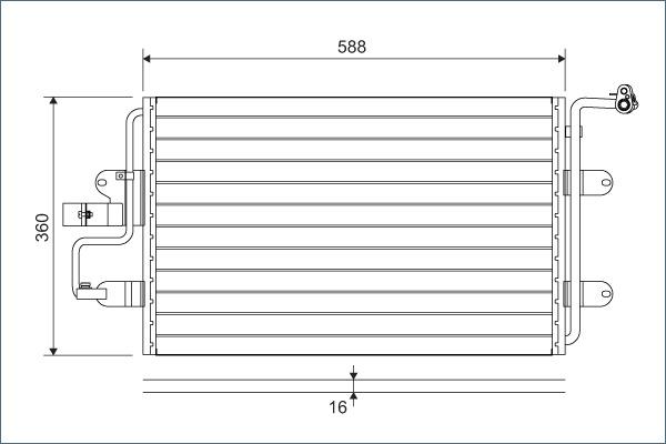 Valeo 817244 - Кондензатор, климатизация vvparts.bg