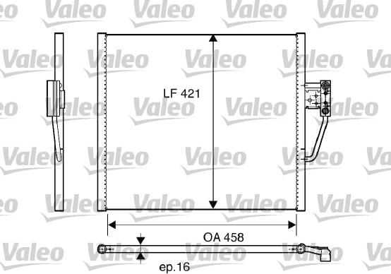 Valeo 817248 - Кондензатор, климатизация vvparts.bg