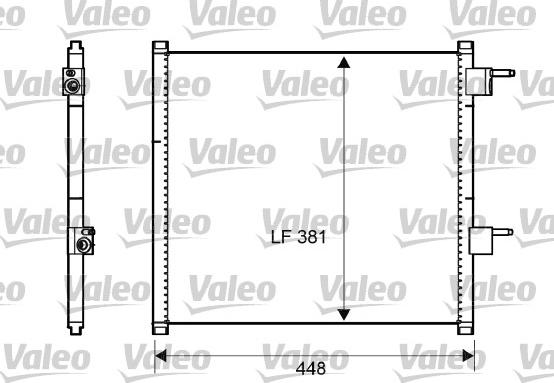 Valeo 817225 - Кондензатор, климатизация vvparts.bg