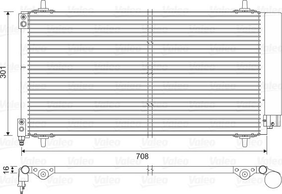 Valeo 817740 - Кондензатор, климатизация vvparts.bg