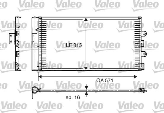 Valeo 817703 - Кондензатор, климатизация vvparts.bg