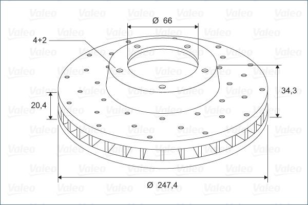 Valeo 886194 - Спирачен диск vvparts.bg