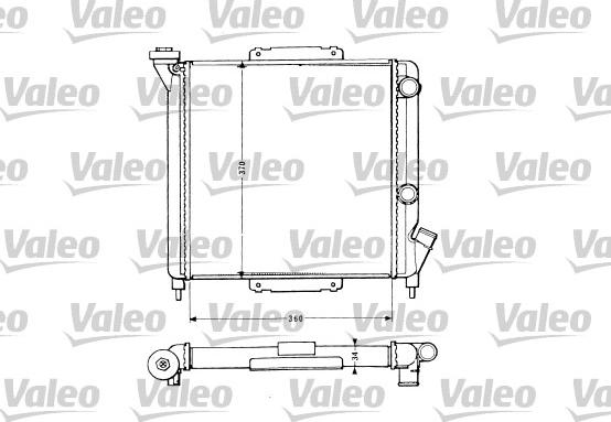 Valeo 883959 - Радиатор, охлаждане на двигателя vvparts.bg